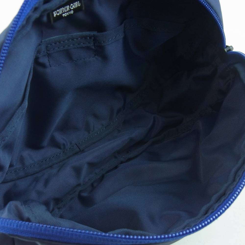 PORTER ポーター GIRL MOUSSE ムース ショルダー バッグ ポーチ 日本製 ネイビー系【中古】