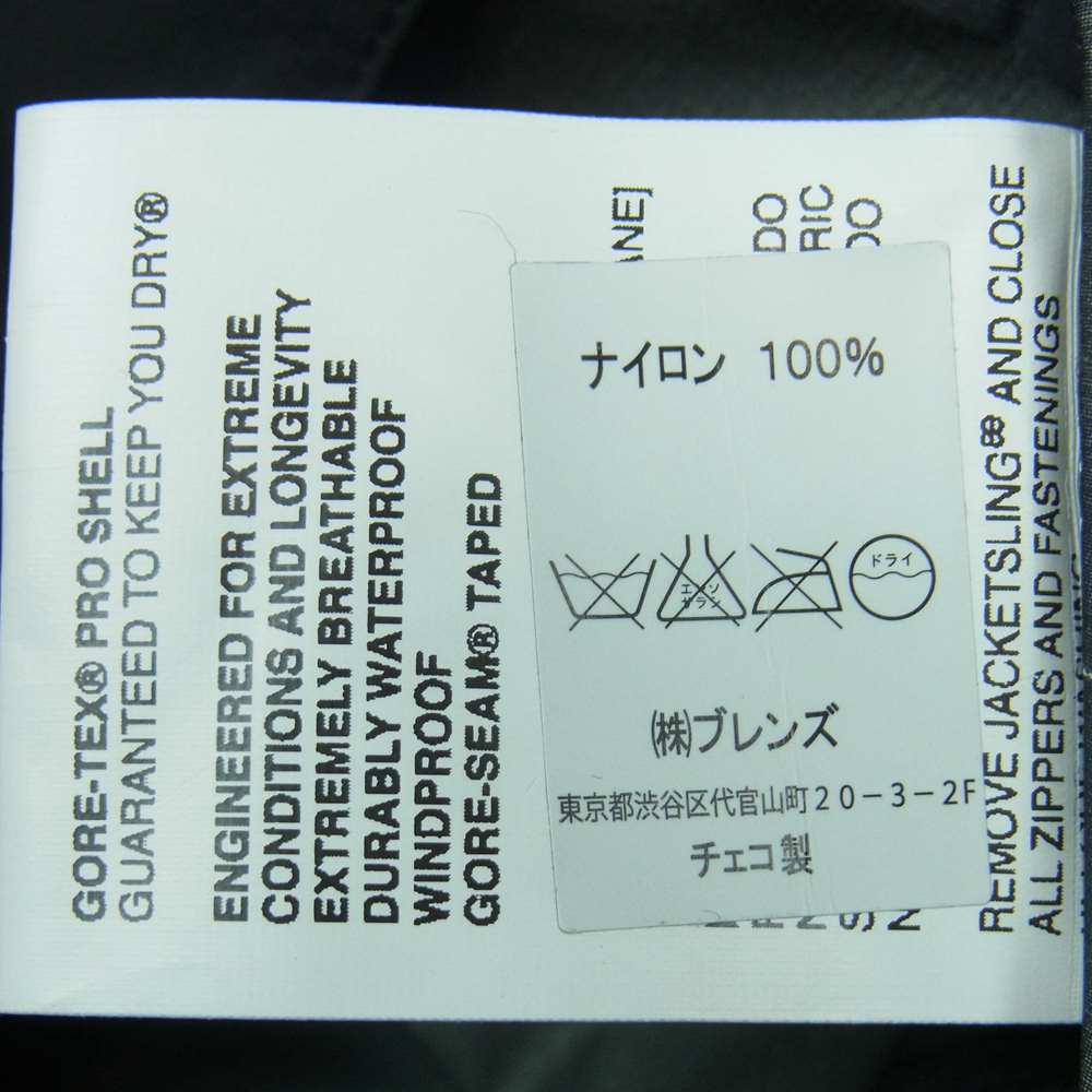 アクロニウム GT-J18 国内正規品 GORE-TEX PRO SHELL ゴアテックス 3レイヤー ハイテク レイン チェスターコート ナイロン ジャケット ブラック系 L【中古】