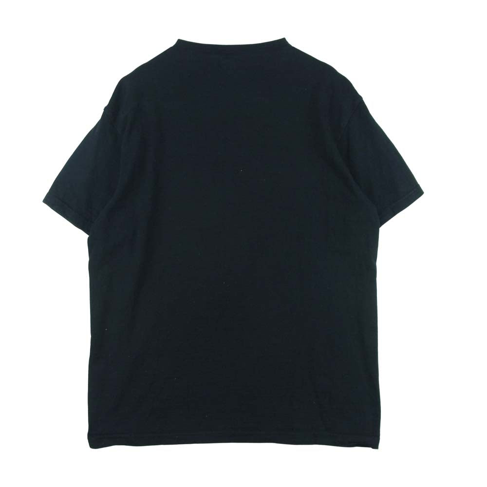 The REAL McCOY'S ザリアルマッコイズ SEABEES フロッキー プリント 半袖 Tシャツ ブラック系 M【中古】