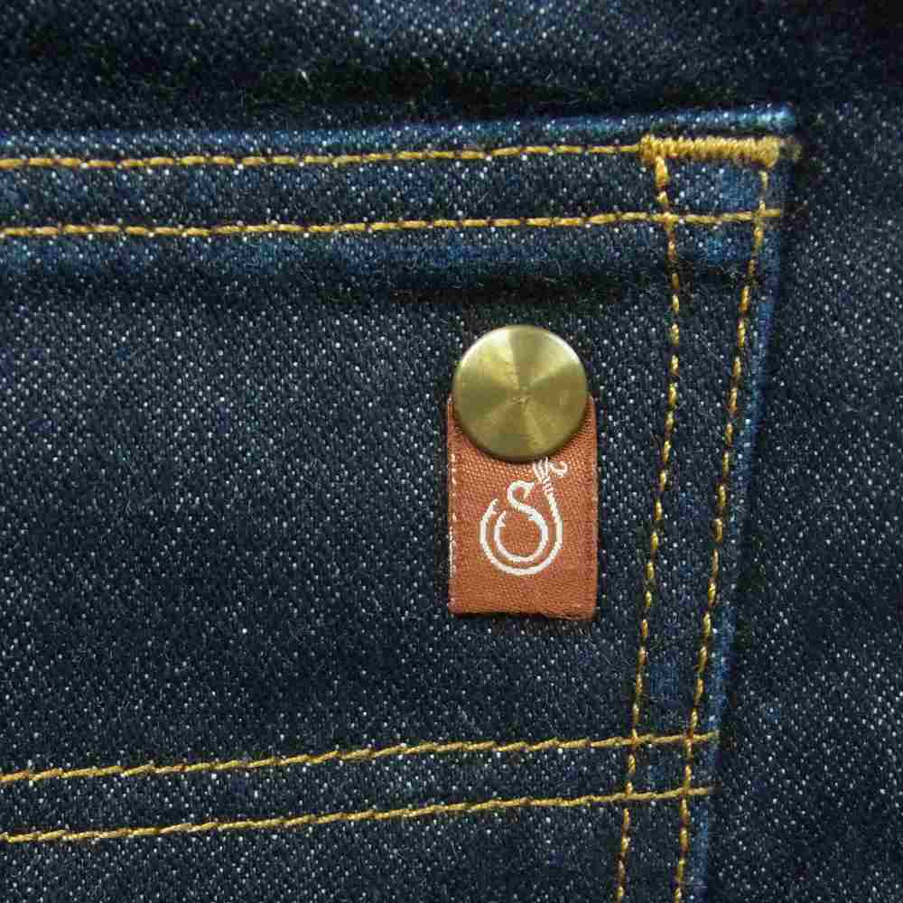 シップジョン Shaver-02 シェーバー ボタンフライ デニム パンツ アメリカ製 インディゴブルー系 32【中古】