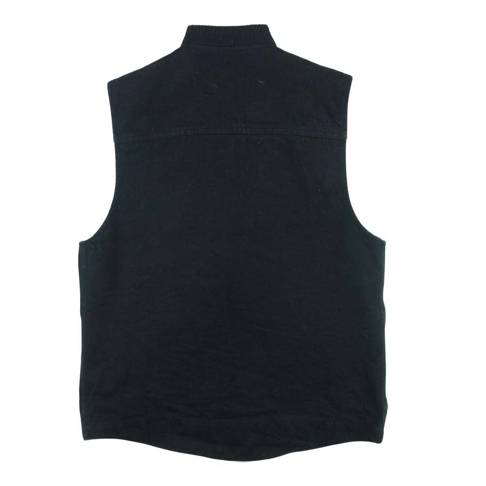 シップジョン Wray Vest デニム ベスト コットン ウール アメリカ製 ブラック系 L【中古】