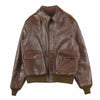Buzz Rickson's バズリクソンズ BR80326 ROUGH WEAR 実名復刻 A-2 20th ANNIVERSARY 20周年記念 ダグラス・マッカーサー レザー フライト ミリタリー ジャケット ブラウン系 40【中古】