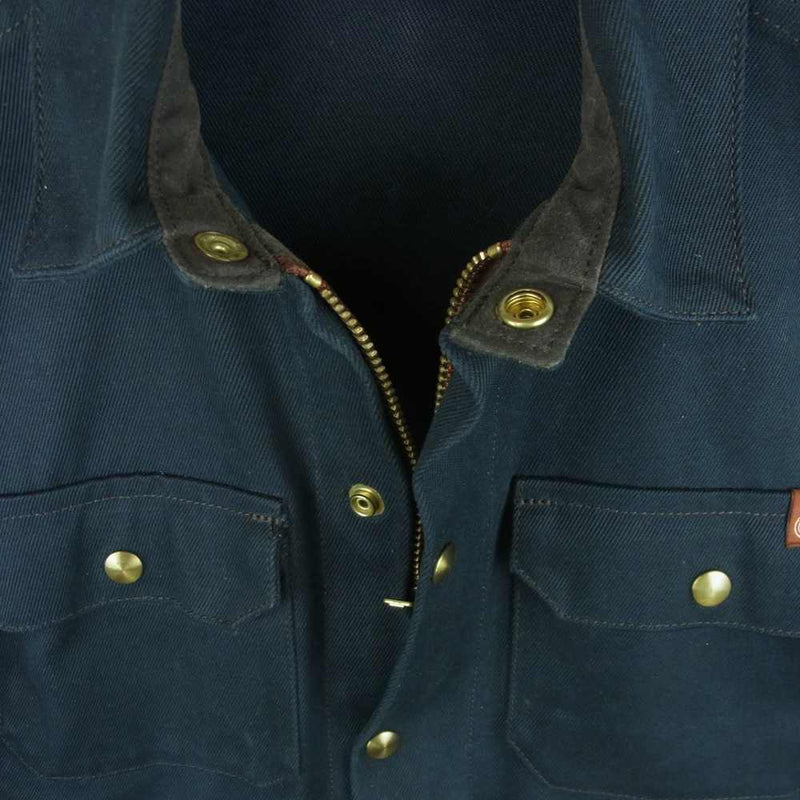 SHIP JOHN Wills Jacket Waxed Canvas ウィルズ ジャケット ワックス キャンバス オイルド コットン ワーク カバーオール ネイビー系【中古】