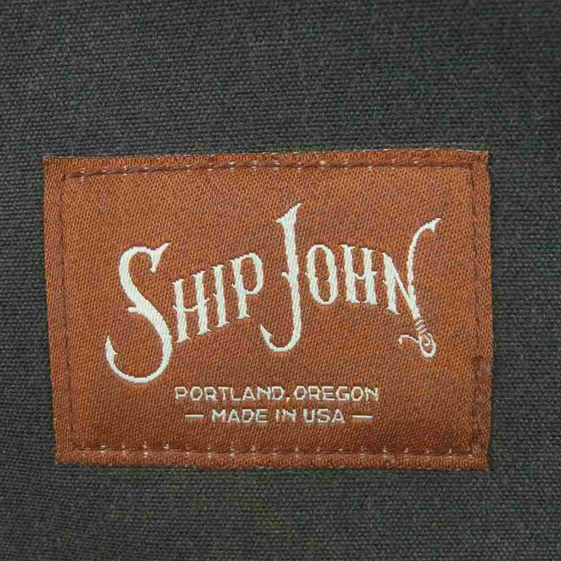 SHIP JOHN Wills Jacket Waxed Canvas ウィルズ ジャケット ワックス キャンバス オイルド コットン ワーク カバーオール ネイビー系【中古】