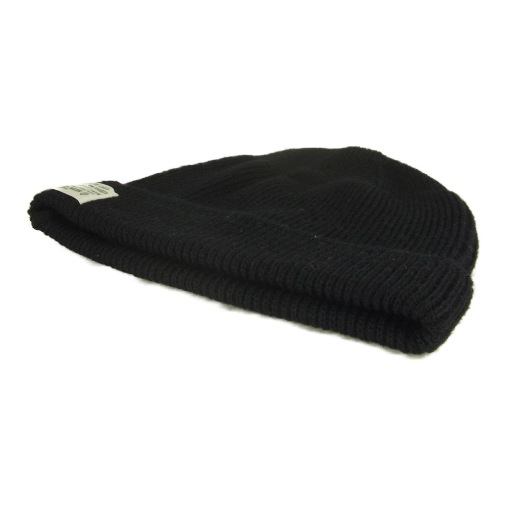 The REAL McCOY'S ザリアルマッコイズ U.S. NAVY WATCH CAP ウール ニット ワッチ キャップ ビーニー ブラック系【中古】