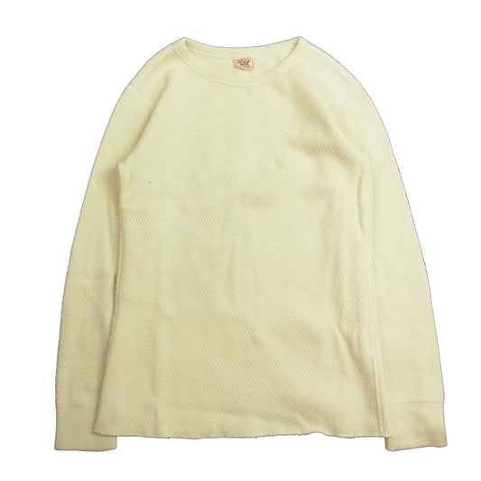 The REAL McCOY'S ザリアルマッコイズ MC12110 MILITARY THERMAL SHIRT ミリタリー サーマル シャツ カットソー ホワイト系 S【中古】