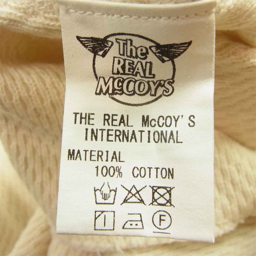 The REAL McCOY'S ザリアルマッコイズ MC12110 MILITARY THERMAL SHIRT ミリタリー サーマル シャツ カットソー ホワイト系 S【中古】