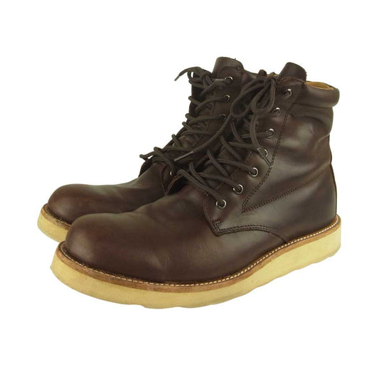 スロー ウェア ライオン 8593CA Oiled Cow Leather Boots Crepe Sole オイルド カウレザー ブーツ クレープ ソール ブーツ ブラウン系 8E【中古】