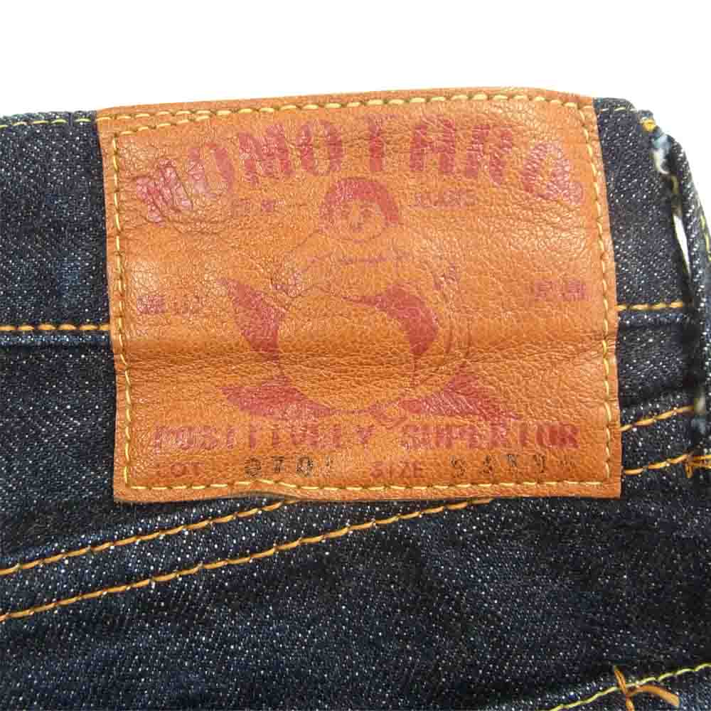 MOMOTARO JEANS 桃太郎ジーンズ 701 VINTAGE LABLE JEANS ヴィンテージレーベル タイト ストレート ボタンフライ ジーンズ インディゴブルー系 34【中古】