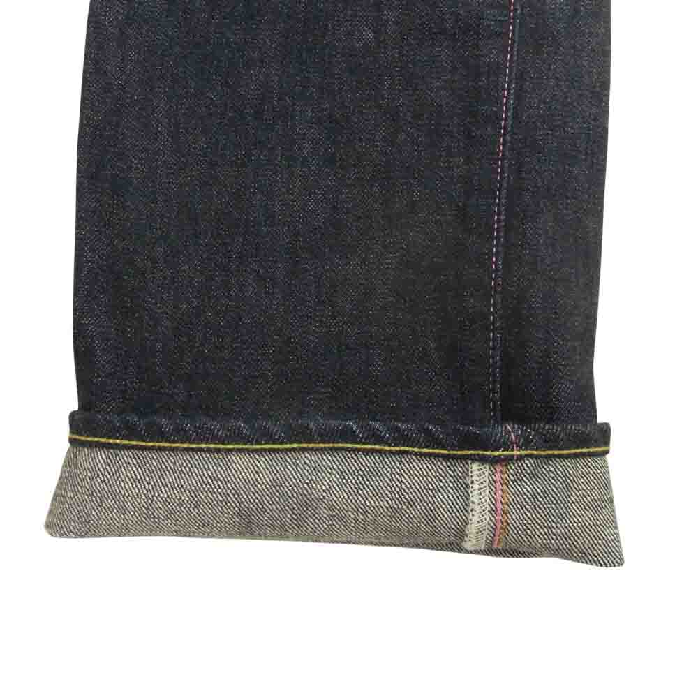 MOMOTARO JEANS 桃太郎ジーンズ 701 VINTAGE LABLE JEANS ヴィンテージレーベル タイト ストレート ボタンフライ ジーンズ インディゴブルー系 34【中古】