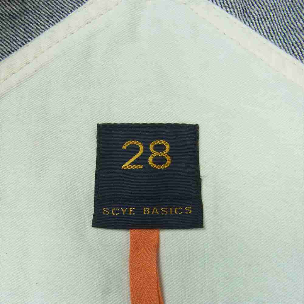 Scye サイ MPP-0233MB BASICS denim overalls salopettes デニム オーバーオール サロペット インディゴブルー系 28【中古】