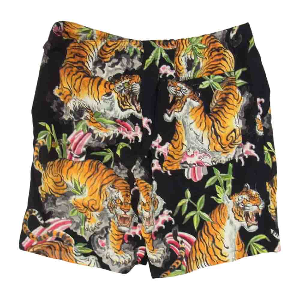 WACKO MARIA ワコマリア TIMLEHI-WM-HI07 TIM LEHI HAWAIIAN SHORTS ティムリーハイ ハワイアン ショーツ ハーフ パンツ ブラック系 S【美品】【中古】