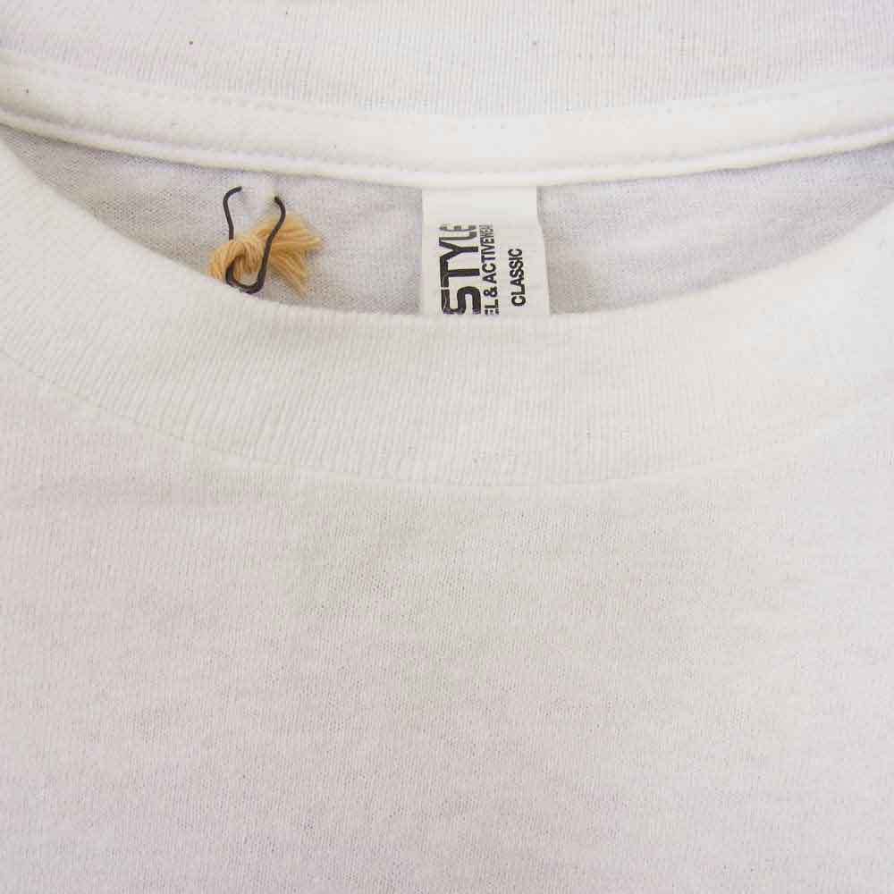 TENDERLOIN テンダーロイン T-TEE C.S サーカス ガール ロゴ プリント 半袖 Tシャツ ホワイト系 M【中古】