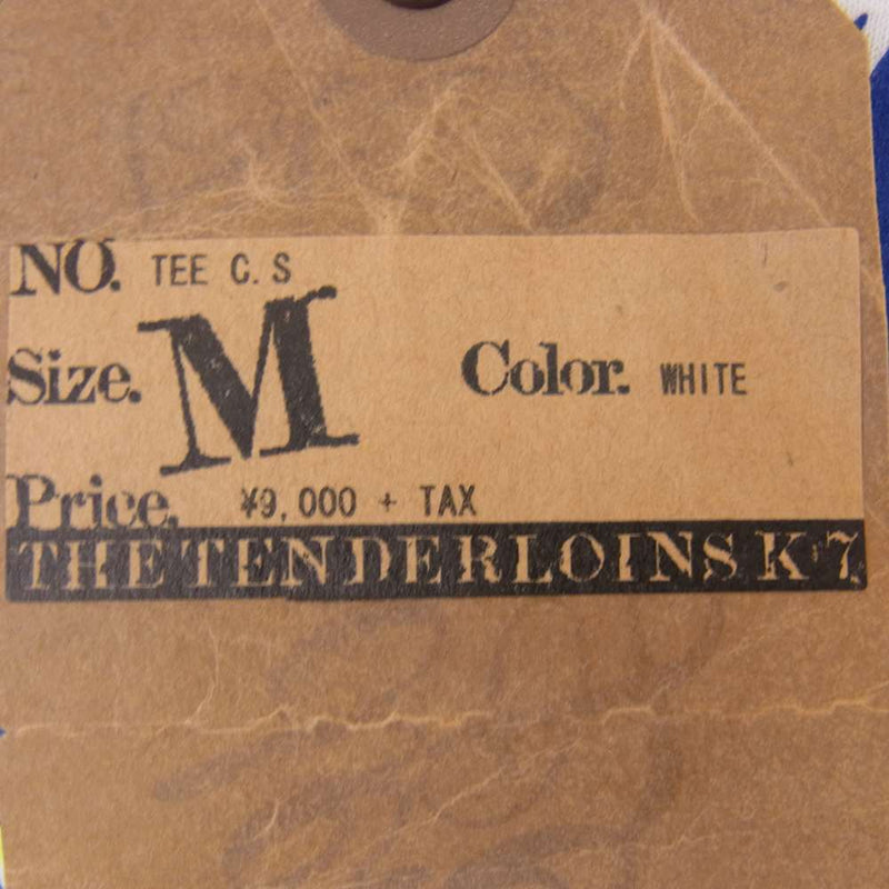 TENDERLOIN テンダーロイン T-TEE C.S サーカス ガール ロゴ プリント 半袖 Tシャツ ホワイト系 M【中古】