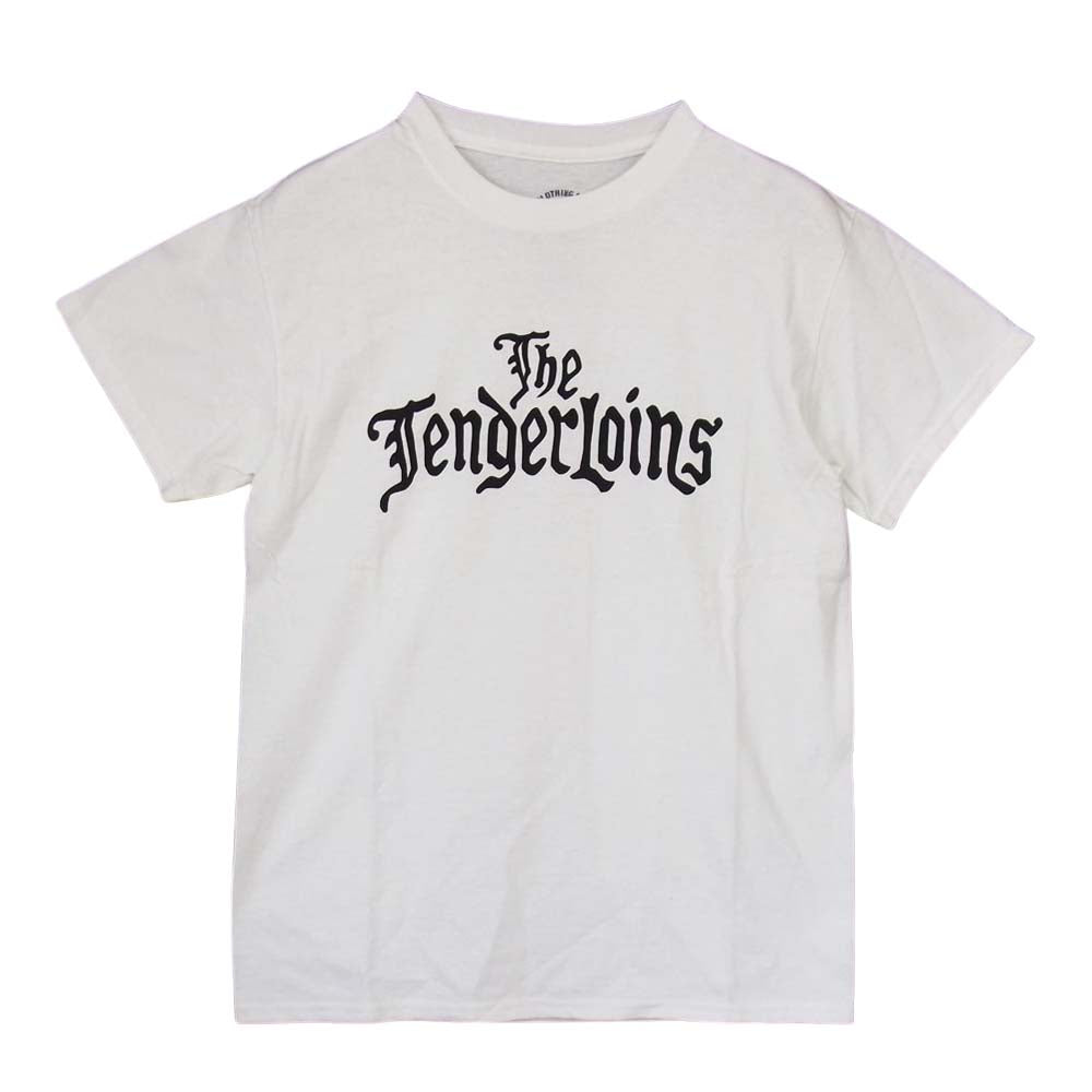 TENDERLOIN テンダーロイン T-TEE THE TENDERLOINS ロゴ プリント 半袖 Tシャツ ホワイト ホワイト系 S【美品】【中古】