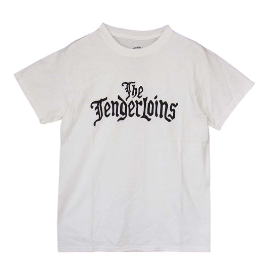 TENDERLOIN テンダーロイン T-TEE THE TENDERLOINS ロゴ プリント 半袖 Tシャツ ホワイト ホワイト系 S【美品】【中古】