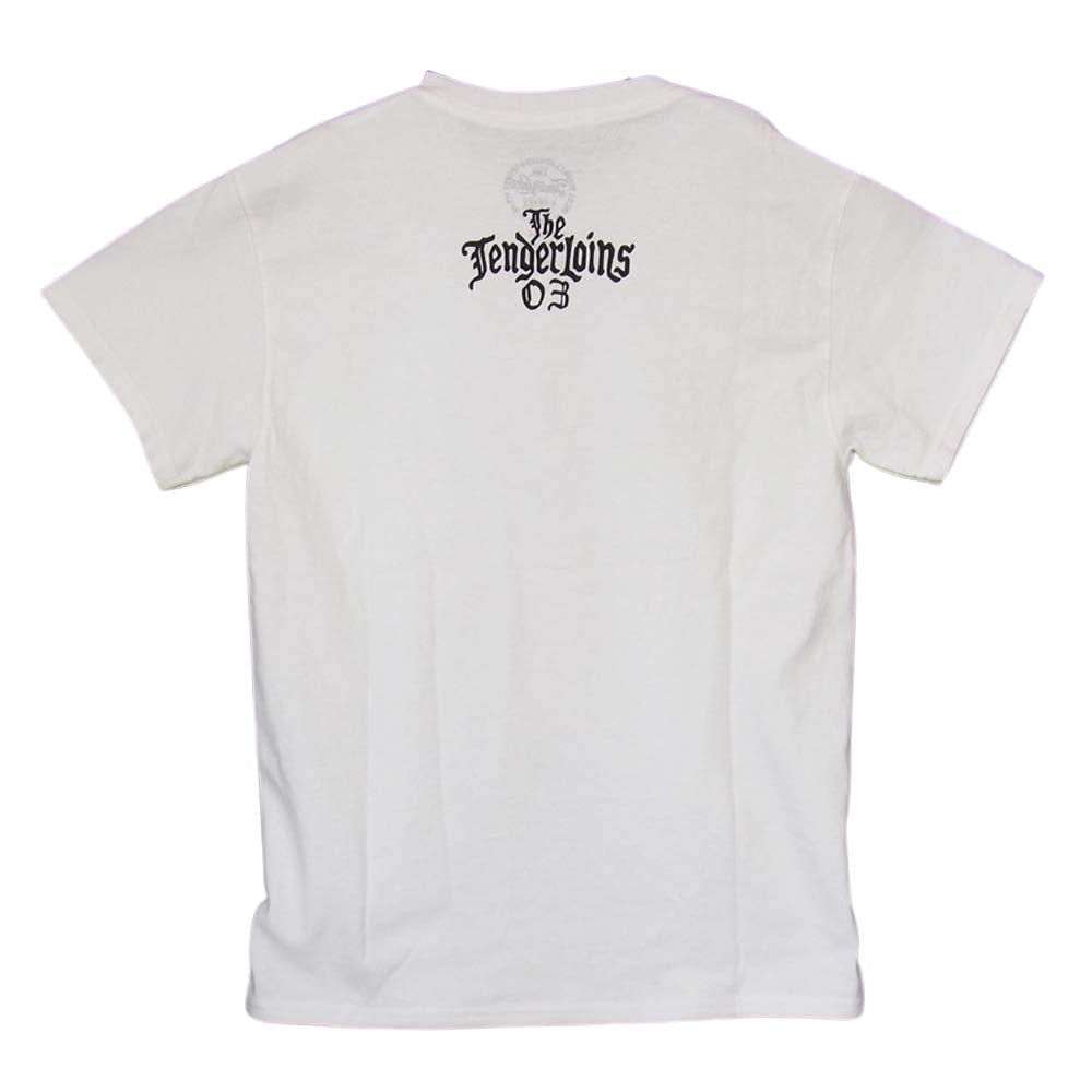 TENDERLOIN テンダーロイン T-TEE THE TENDERLOINS ロゴ プリント 半袖 Tシャツ ホワイト ホワイト系 S【美品】【中古】