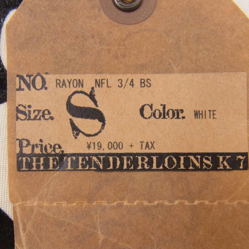 TENDERLOIN テンダーロイン T-RAYON NFL 3/4 BS ボルネオ スカル プリント レーヨン 3/4袖 Tシャツ オフホワイト系 S【中古】