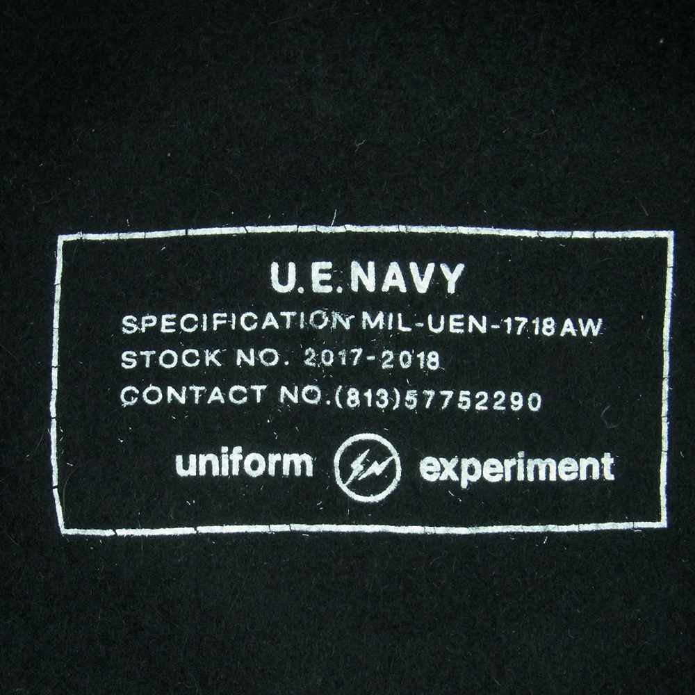 uniform experiment ユニフォームエクスペリメント UE-178091 BIG BERET スタッズ ピンズ付き ビッグ ベレー帽 帽子 ブラック系 3【中古】