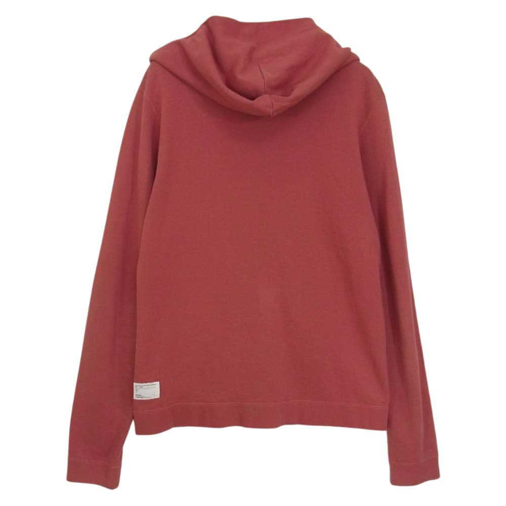 VISVIM ビズビム VS0001898 JV HOODIE KUBA インディゴ 切替 スウェット ジップ アップ パーカー レッド系 2【中古】