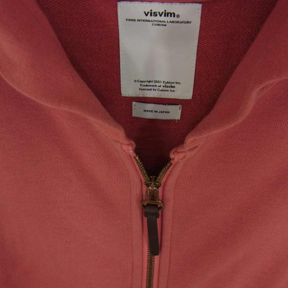 VISVIM ビズビム VS0001898 JV HOODIE KUBA インディゴ 切替 スウェット ジップ アップ パーカー レッド系 2【中古】