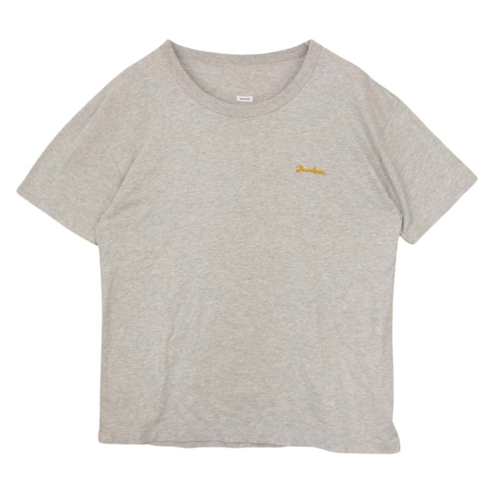 VISVIM ビズビム 0118305010004 JUMBO TEE S/S ジャンボ 刺繍 半袖 Tシャツ グレー系 3【美品】【中古】