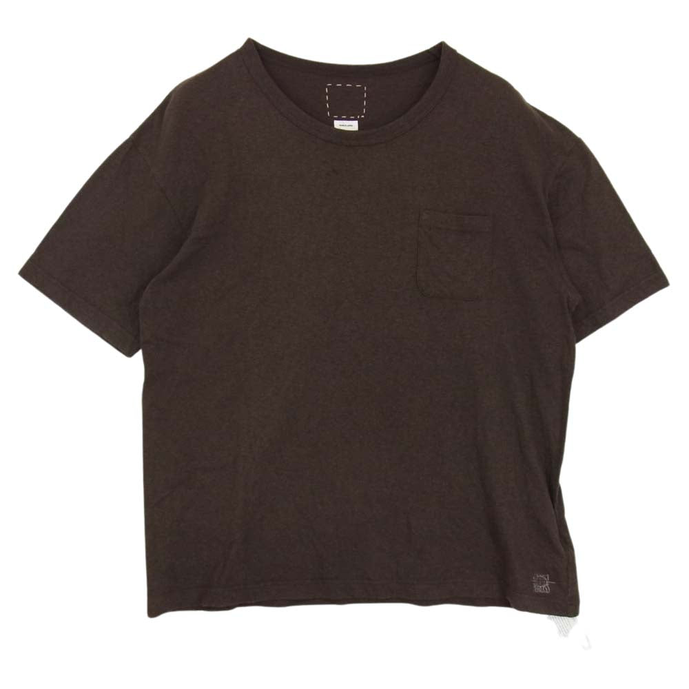VISVIM ビズビム 20AW 0120205010019 JUMBO TEE S/S STAMP ジャンボ スタンプ 半袖 Tシャツ ブラウン系 3【中古】