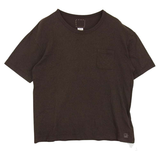 VISVIM ビズビム 20AW 0120205010019 JUMBO TEE S/S STAMP ジャンボ スタンプ 半袖 Tシャツ ブラウン系 3【中古】