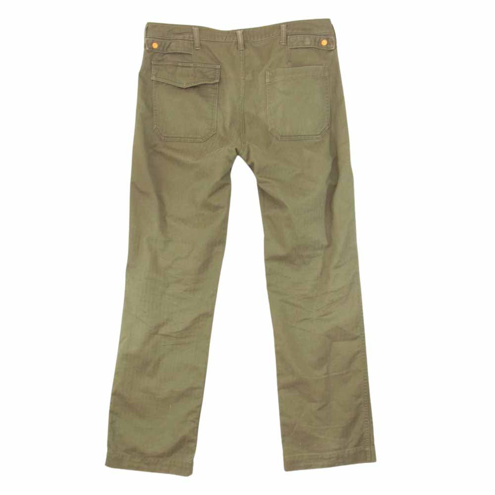 VISVIM ビズビム SMITHSON PANTS HERRINGBONE スミスソン ヘリンボーン ベイカー ミリタリー パンツ カーキ系 L【中古】