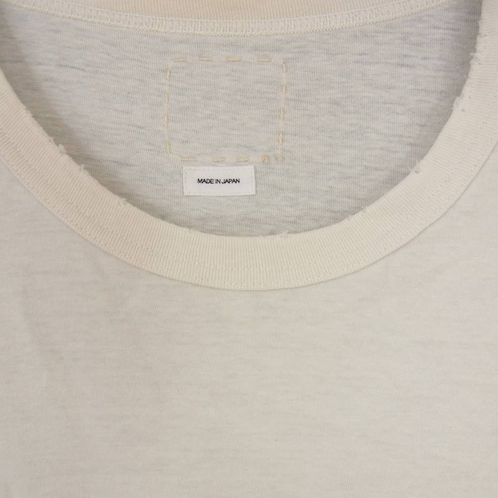 VISVIM ビズビム 21SS 0121105010015 AMPLUS TEE S/S CRASH アンプラス クラッシュ 半袖 Tシャツ ホワイト系 3【中古】