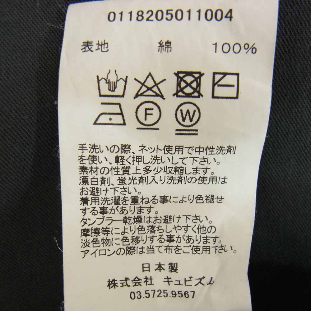 VISVIM ビズビム 18AW 0118205011004 Free Edge Shirt Baseball Collar フリー エッジ ベースボール カラー 長袖 シャツ グレー系 2【美品】【中古】