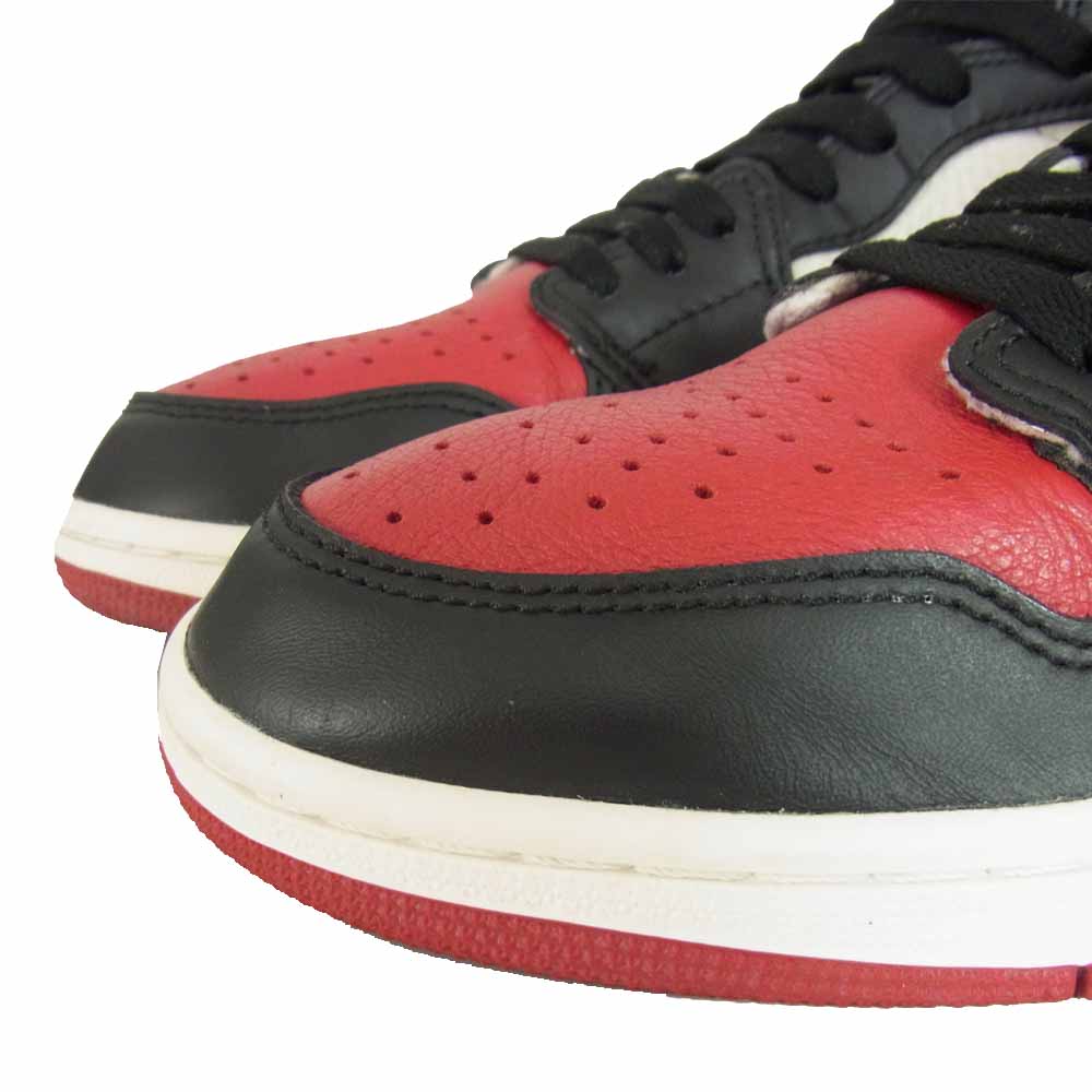 NIKE ナイキ 555088-610 18年製 AIR JORDAN 1 RETRO HIGH OG BRED US9 エアジョーダン1 レトロ ハイ スニーカー レッド レッド系 27cm【中古】