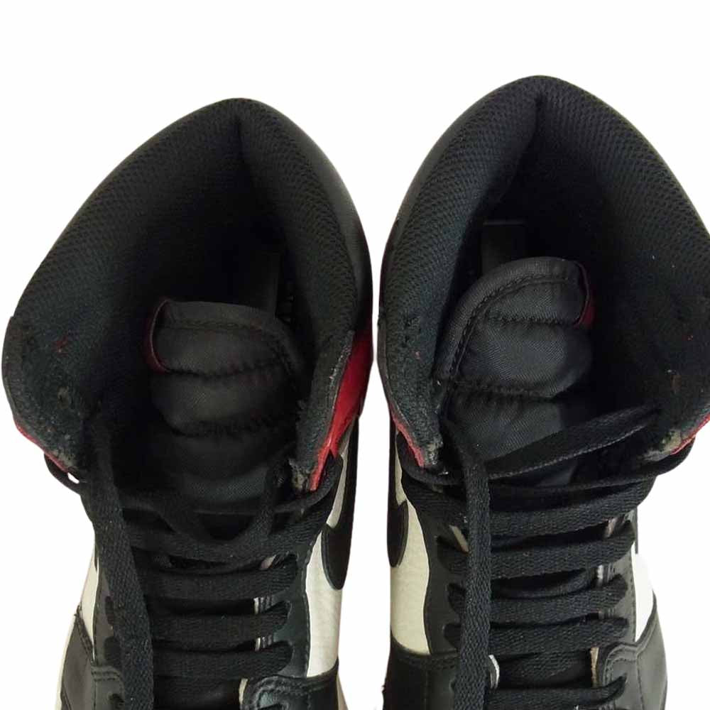 NIKE ナイキ 555088-610 18年製 AIR JORDAN 1 RETRO HIGH OG BRED US9 エアジョーダン1 レトロ ハイ スニーカー レッド レッド系 27cm【中古】