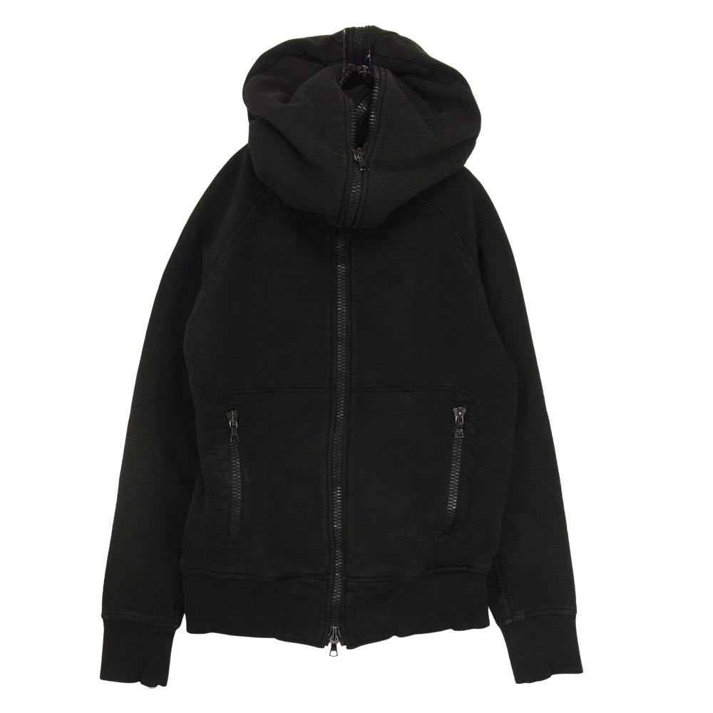 ATTACHMENT アタッチメント カデット ダブルジップ パーカー ブラック系 2【中古】