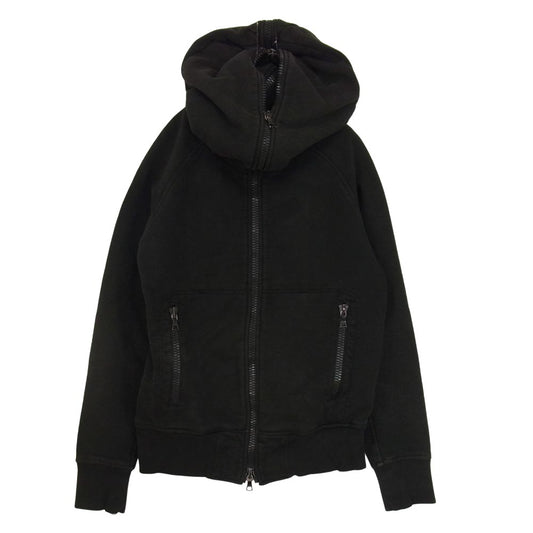 ATTACHMENT アタッチメント カデット ダブルジップ パーカー ブラック系 2【中古】