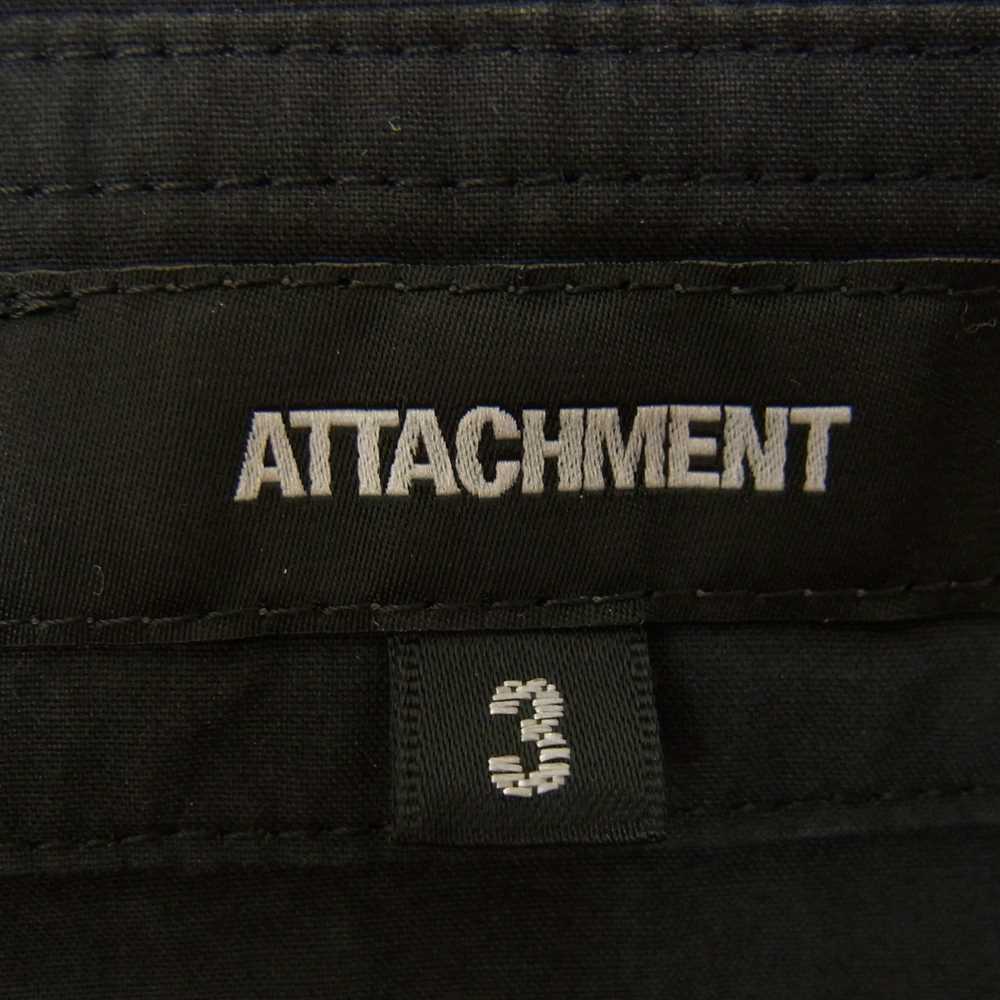 ATTACHMENT アタッチメント AS51-273 40/ ダンプ モンクシャツ 作務衣 シャツ ブラック系 3【中古】