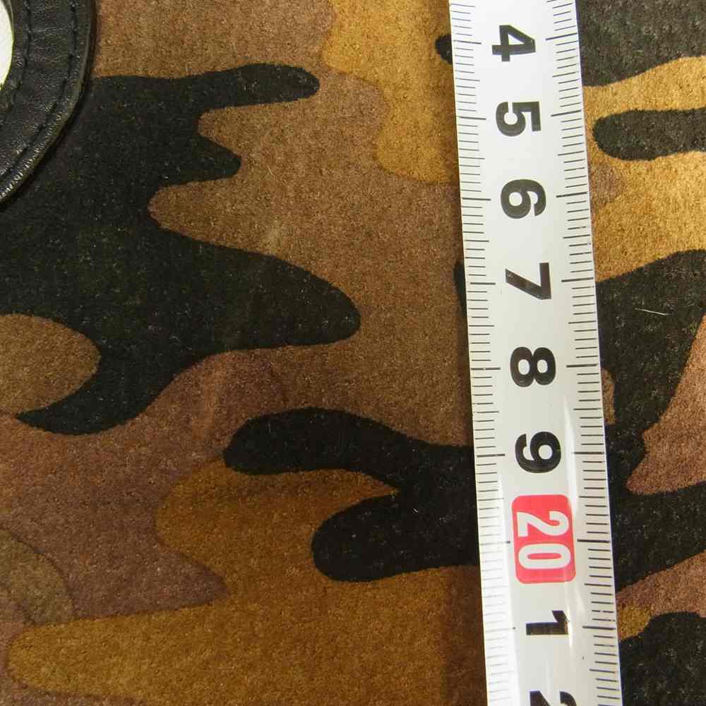 ISAMUKATAYAMA BACKLASH イサムカタヤマバックラッシュ SEDUCTION TRAP カモフラ スエード レザー 2WAY クラッチバッグ ブラック系【中古】