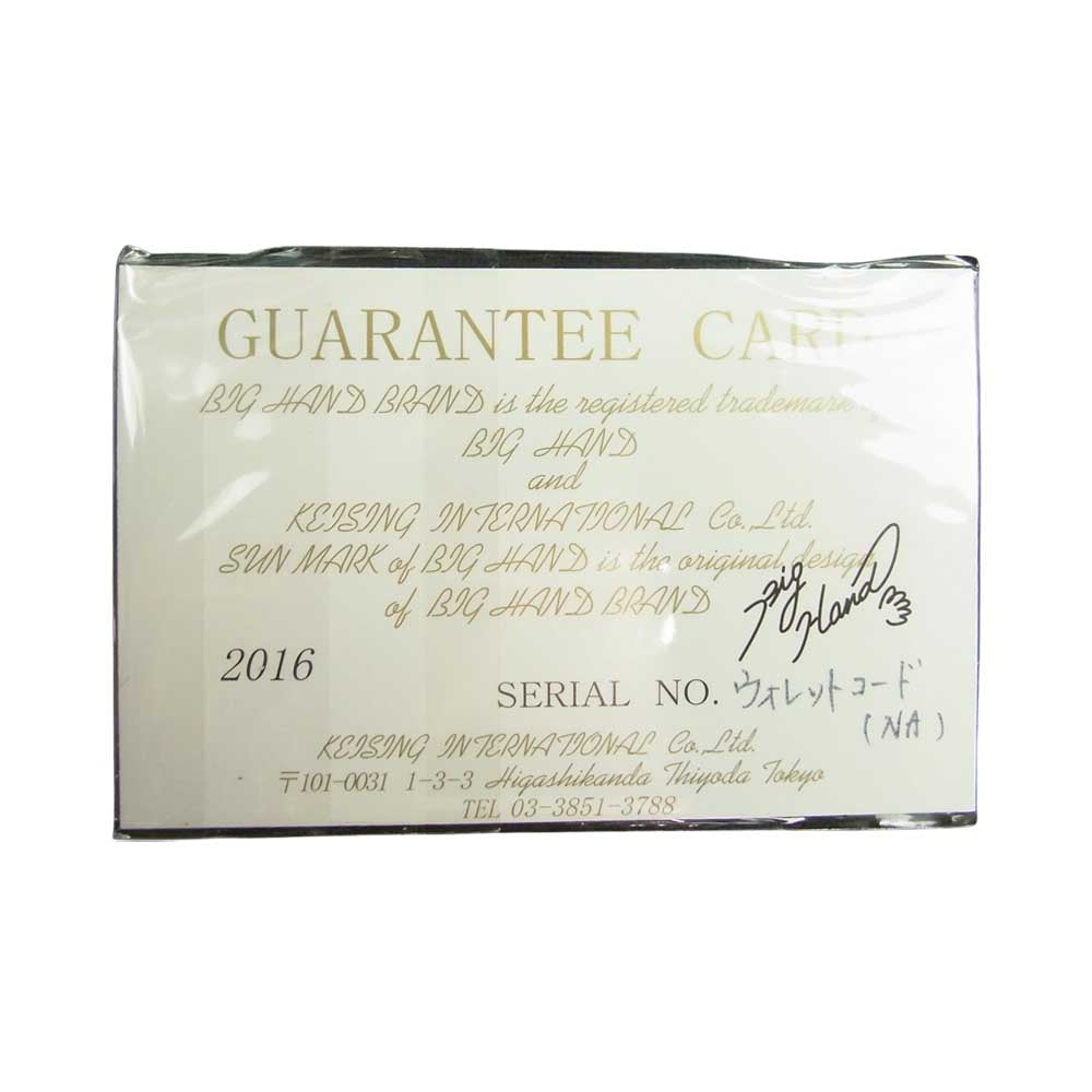 BIGHAND ビッグハンド 購入時ギャランティカード付属 レザー ウォレットコード ライトブラウン系【中古】