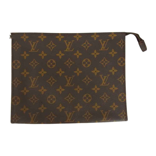 LOUIS VUITTON ルイ・ヴィトン M47542 ECLAIR ファスナー モノグラム ポッシュ トワレット 26 ブラウン系【中古】