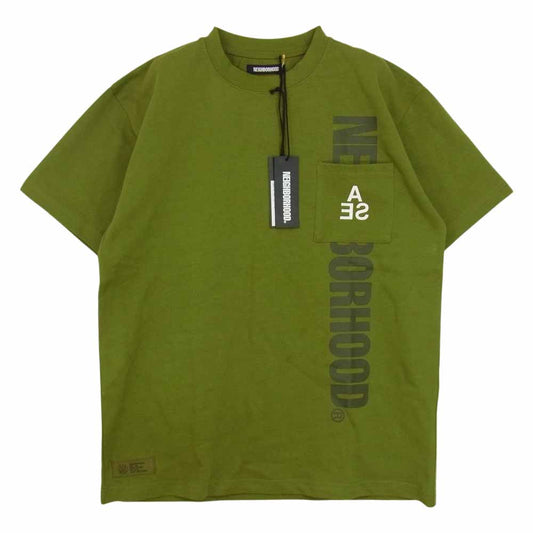 NEIGHBORHOOD ネイバーフッド 22SS 221FRWSN-STM04S × WIND AND SEA NHWDS-4/C-TEE.SS ウィンダンシー 半袖 Tシャツ オリーブ オリーブ系 L【新古品】【未使用】【中古】