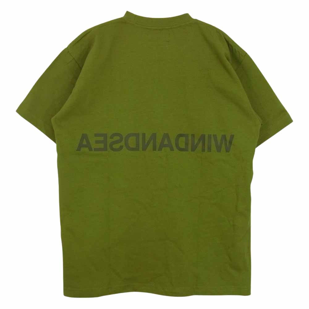 NEIGHBORHOOD ネイバーフッド 22SS 221FRWSN-STM04S × WIND AND SEA NHWDS-4/C-TEE.SS ウィンダンシー 半袖 Tシャツ オリーブ オリーブ系 L【新古品】【未使用】【中古】