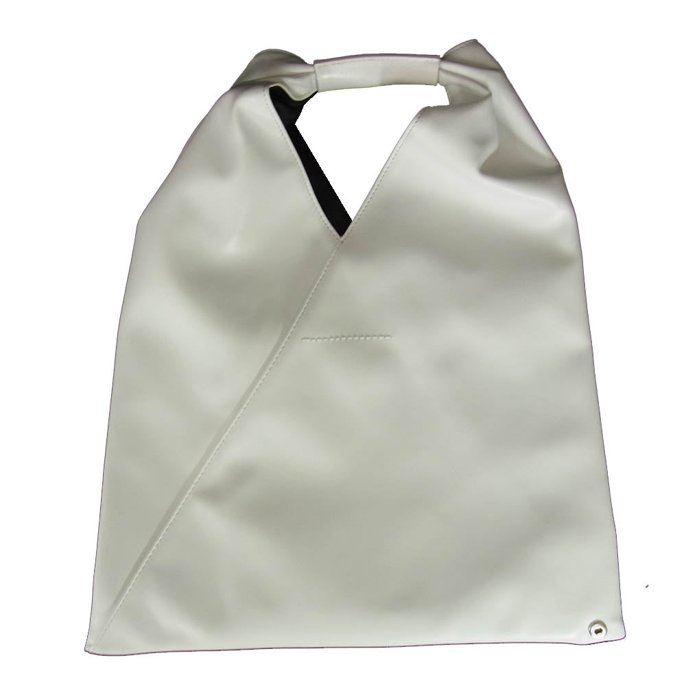 MAISON MARGIELA メゾンマルジェラ 21AW S54WD0043 P4313 MM6 エムエムシックス JAPANESE TOTE ジャパニーズ トート トライアングル バッグ ホワイト系【中古】