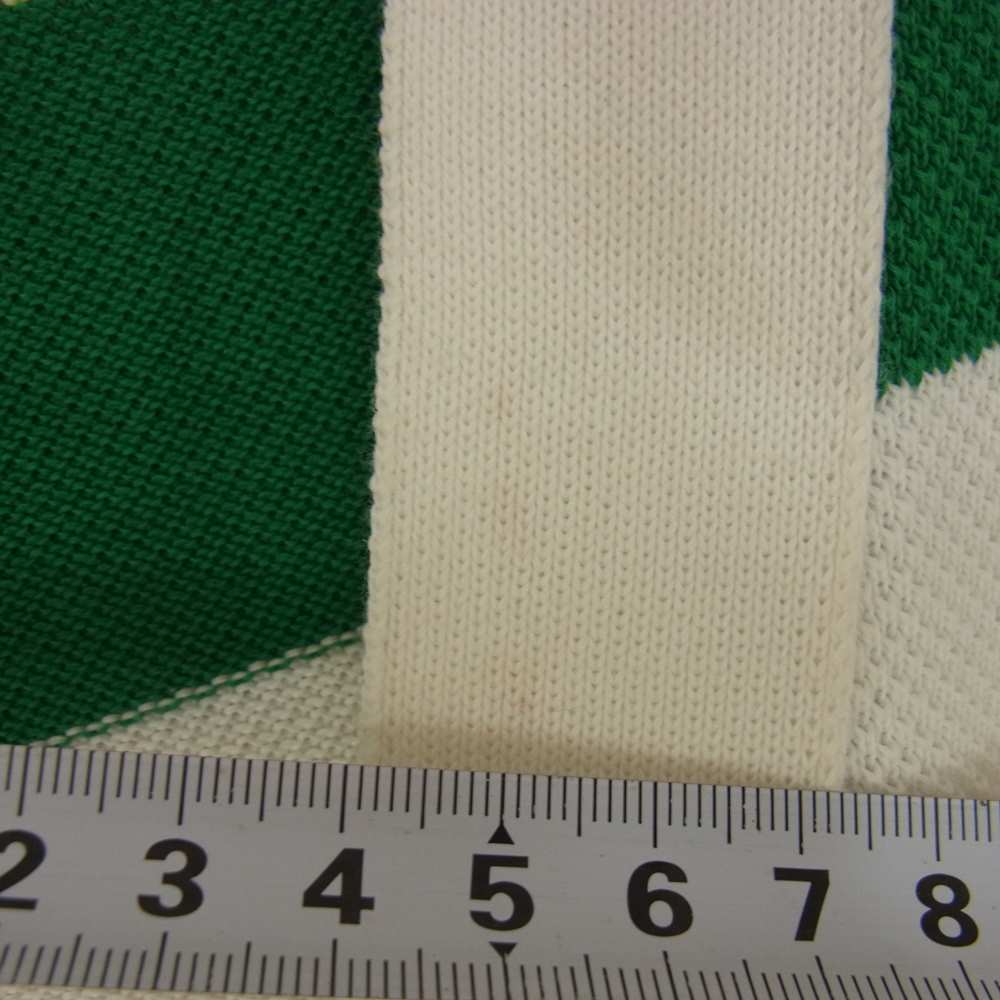 GUCCI グッチ 626051 XKBE5 国内正規品 STRIPED KNITTED CARDIGAN ストライプ ニット カーディガン グリーン系 S【中古】