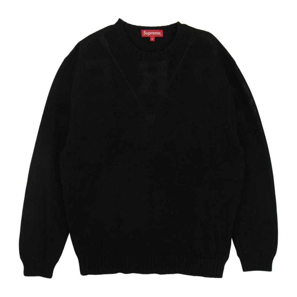 Supreme シュプリーム 20SS Back Logo Sweater バックロゴ セーター ニット ブラック系 M【中古】