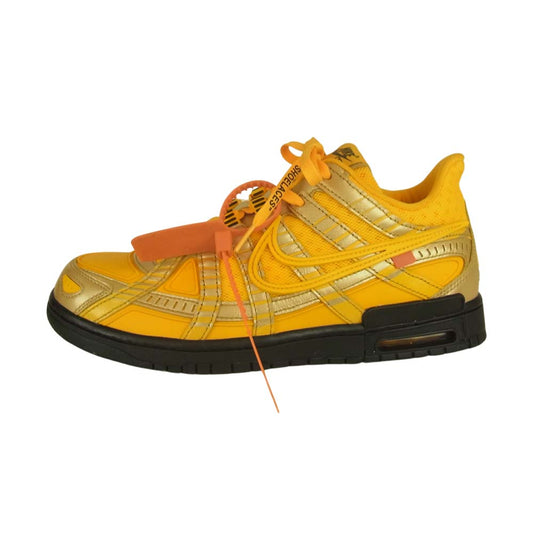 NIKE ナイキ CU6015-700 × OFF-WHITE オフホワイト AIR RUBBER DUNK ダンク エアラバー ユニバーシティ スニーカー イエロー系 28cm 【中古】