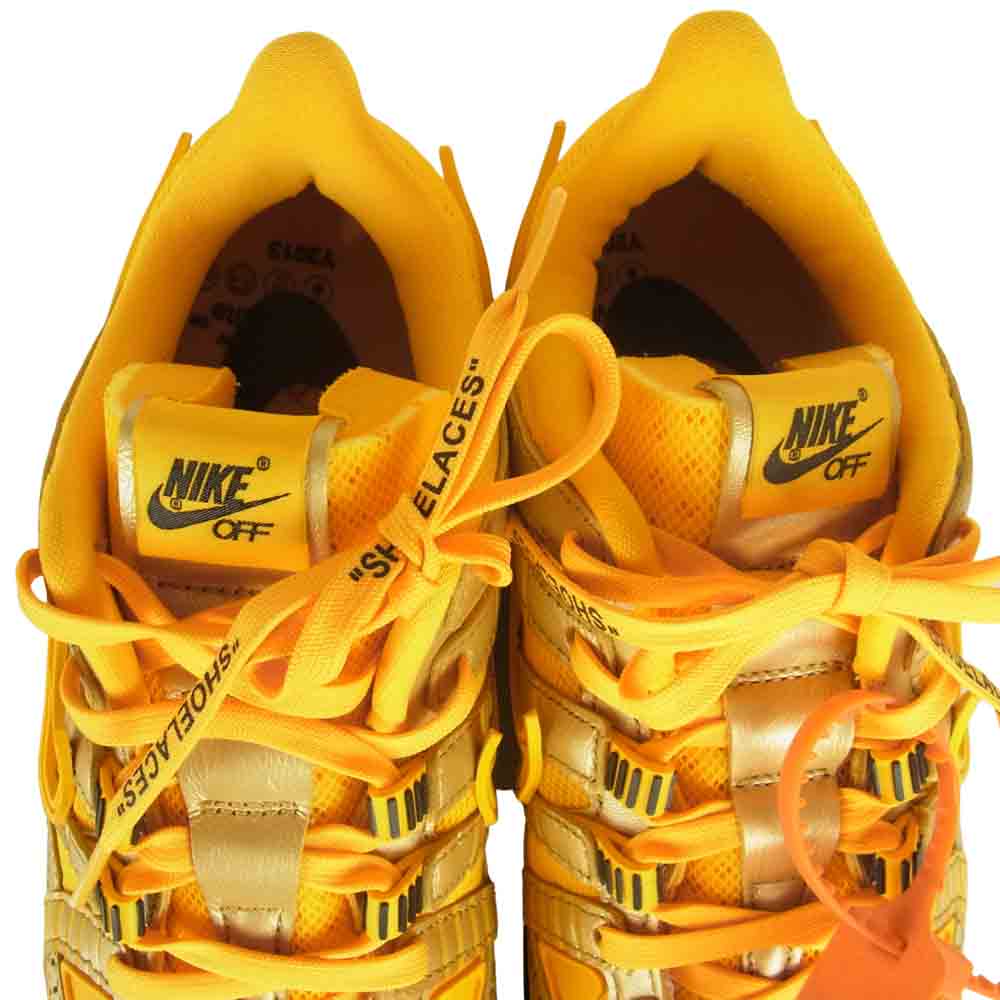 NIKE ナイキ CU6015-700 × OFF-WHITE オフホワイト AIR RUBBER DUNK ダンク エアラバー ユニバーシティ スニーカー イエロー系 28cm 【中古】