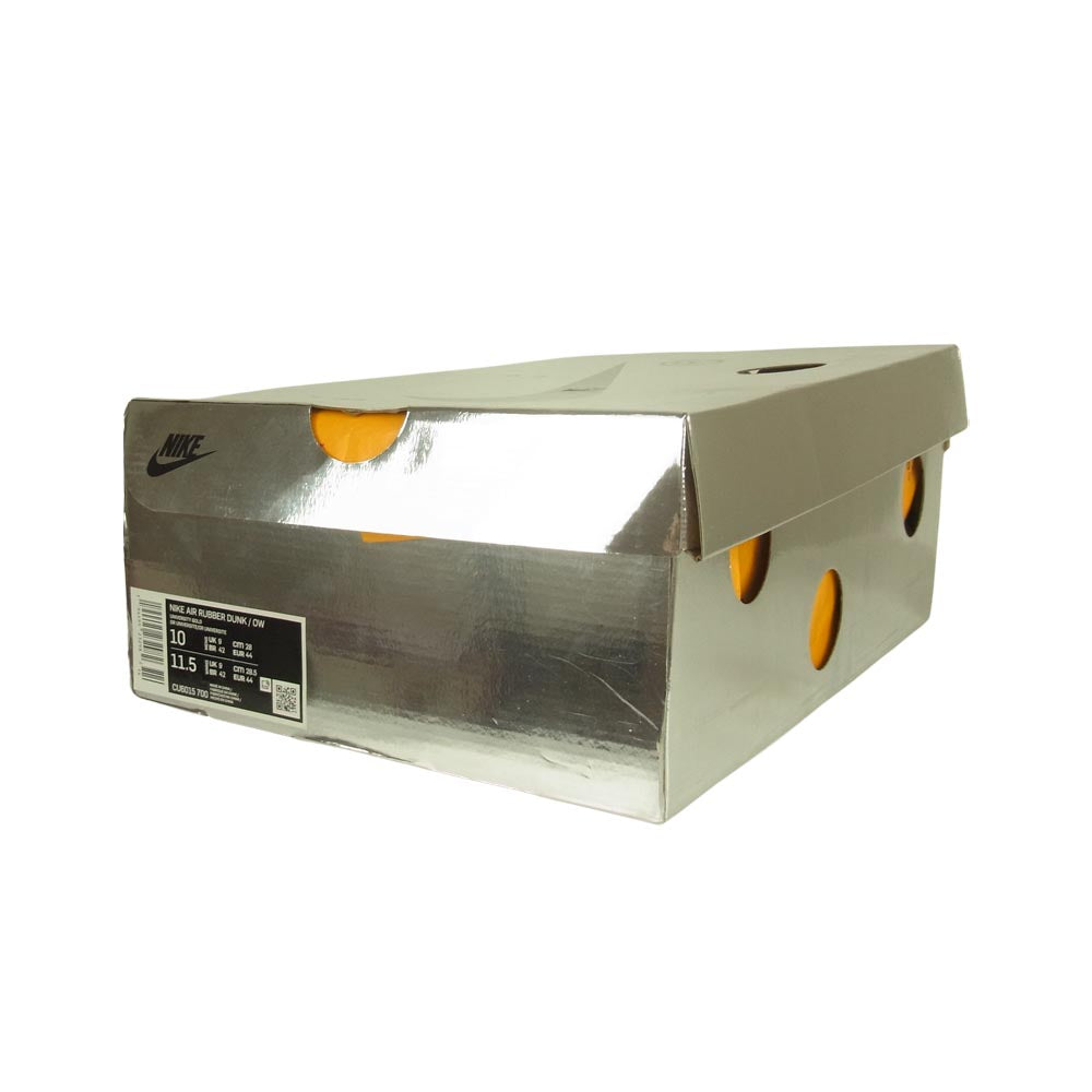 NIKE ナイキ CU6015-700 × OFF-WHITE オフホワイト AIR RUBBER DUNK ダンク エアラバー ユニバーシティ スニーカー イエロー系 28cm 【中古】