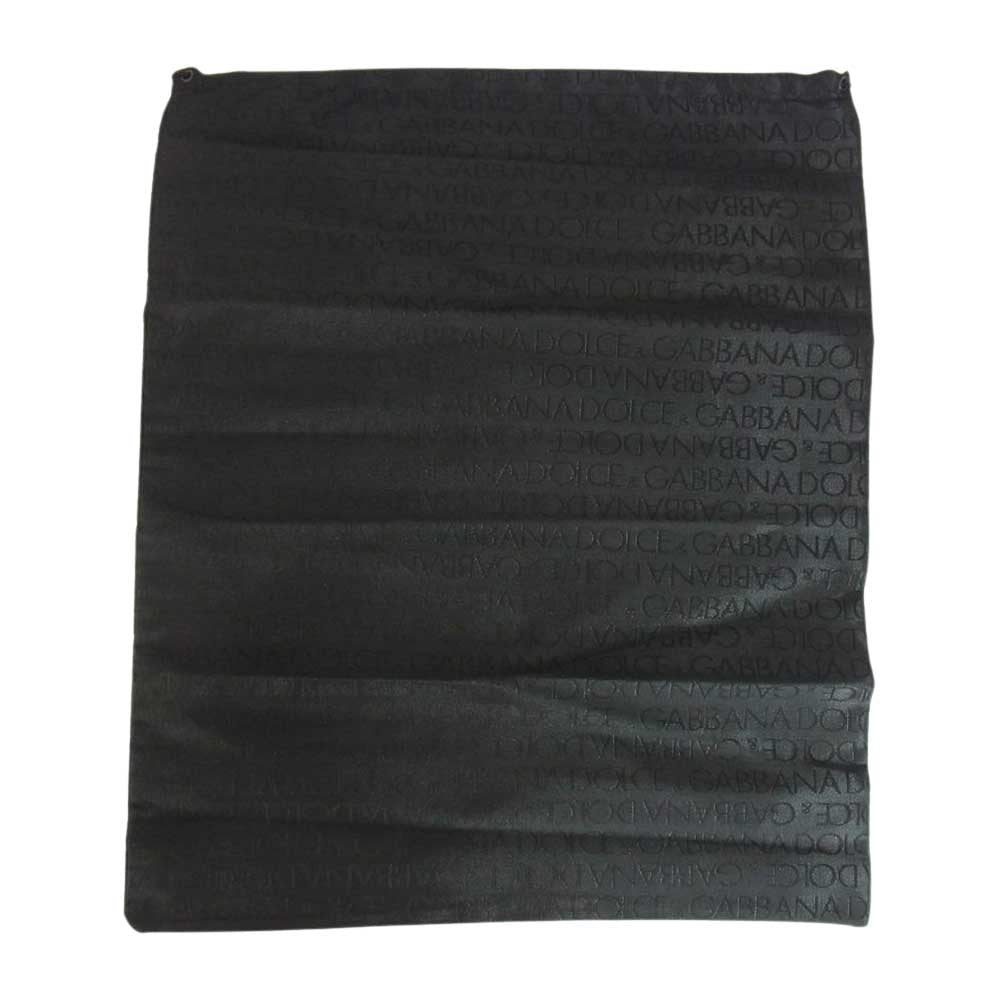 DOLCE&GABBANA ドルチェアンドガッバーナ 071 CA1134A83681 国内正規品 イタリア製 パイソンレザー ロングノーズ シューズ ブラック系 5 1/2【美品】【中古】