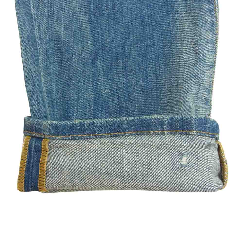 DSQUARED2 ディースクエアード S74LB0427 ジャパンタグ SLIM JEANS ブリーチ加工 ウォッシュド ダメージ スリム ジーンズ デニムパンツ インディゴブルー系 44【中古】