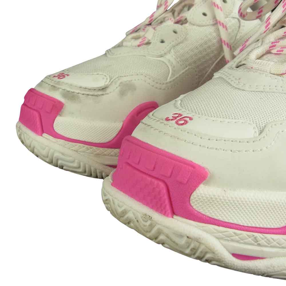BALENCIAGA バレンシアガ 524039 TRIPLE S トリプルエス スニーカー ホワイト系 24㎝【中古】